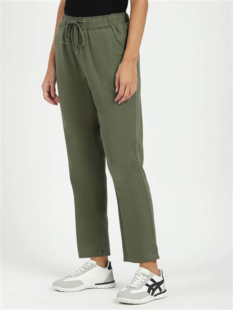 Cotton Lower - Olive Regular Fit Cotton Lower for Comfortable Style