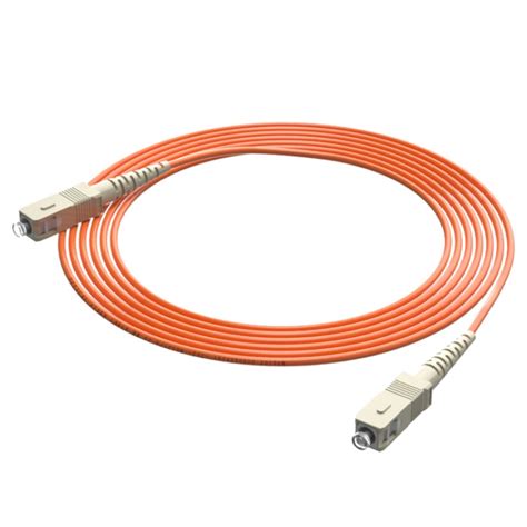 SC-SC Single-Core Multi Mode Fiber Optic Jumper,Length: 3m, Single-Cor ...