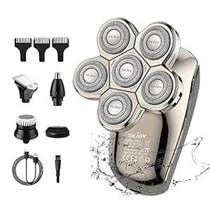 Electric Razor for Bald Men, Bald Head Shavers for Men 5-in-1 ...