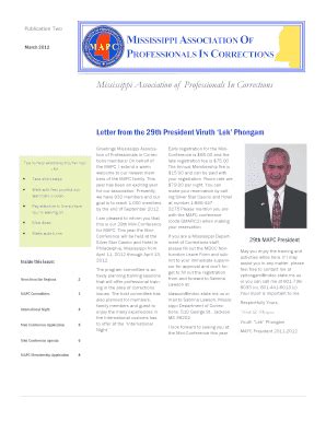 Mississippi Association Of Professionals In Corrections - Fill and Sign ...