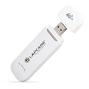 Lapcare F90 4G USB Modem with Wi-Fi : Works with All The Telecom ...