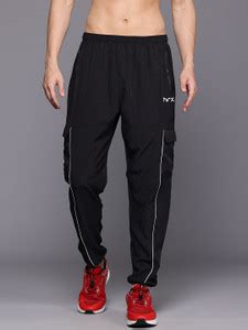 HRX by Hrithik Roshan Solid Men Black Track Pants - Buy HRX by Hrithik ...
