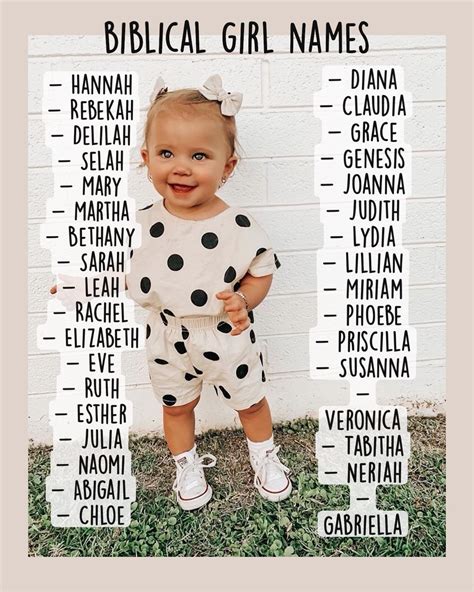 Best 13 Biblical inspired girl names – Artofit