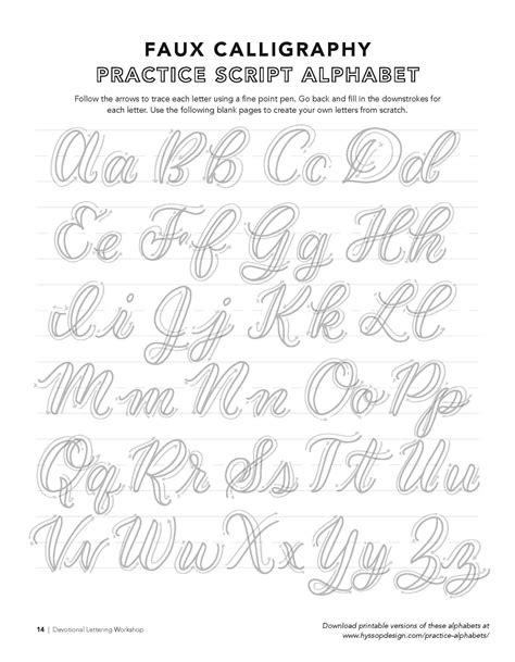 Printable Fonts To Trace