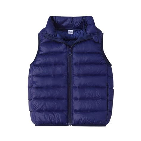 Kids Puffer Vest Kids Boys Winter Vest Casual Lightweight Puffer Jacket ...