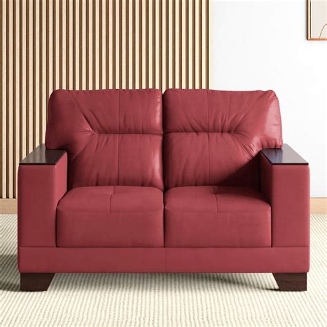 Buy Walter Half Leather 2-Seater Sofa - Customized Furniture from Home ...