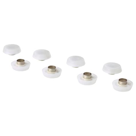 FIXA floor protectors with rivet, transparent - IKEA