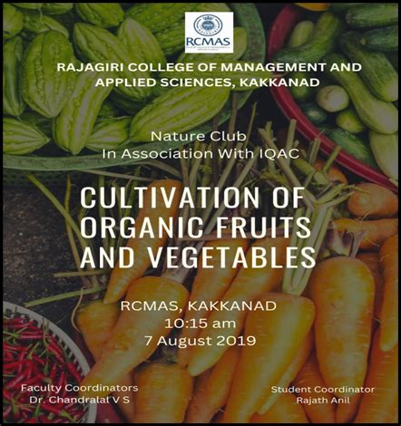 RCMAS » Cultivation of Organic Fruits and Vegetables