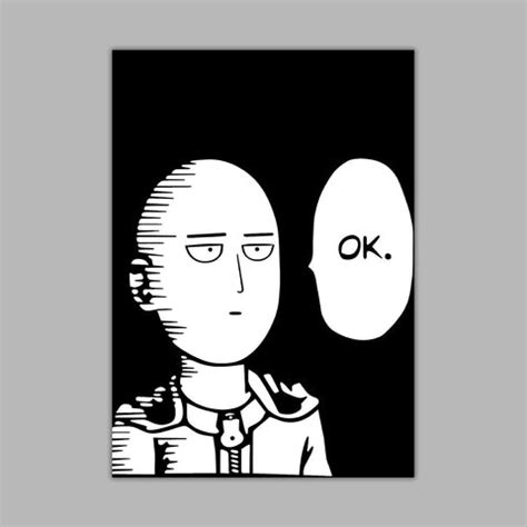 Saitama Ok Poster – Frame Kro