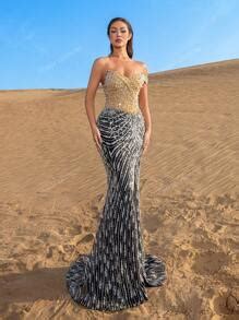 Faeriesty Haute Glamour Gorgeous Pearl Embellished Sweetheart Neck ...