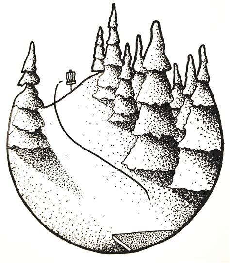 Image result for Disc Golf Course Line Drawings