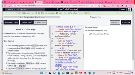 Image result for Tribute Page HTML