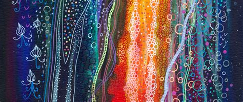 Download wallpaper 2560x1080 patterns, lines, spots, multicolored dual ...