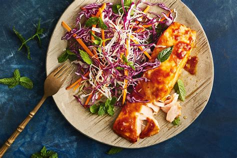 Sticky sweet chilli ginger salmon recipe | Recipe Cart