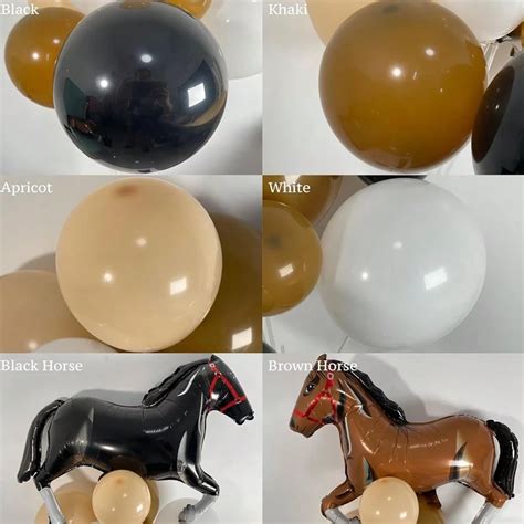 137pcs Western Cowboy Themed Party Balloon Arch Kit- Aluminum Film ...