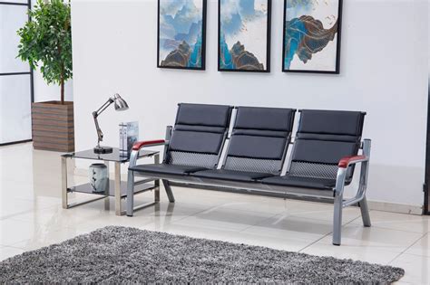 Waiting Room Chairs Reception Furniture – PU Leather Chair for Guest ...