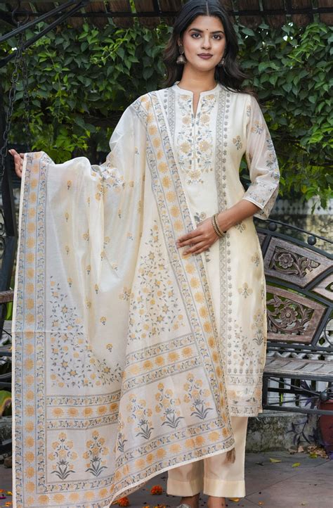 Women Cotton Kurti Set Online | Cotton Cigarette & Palazzo Pants With Kurti