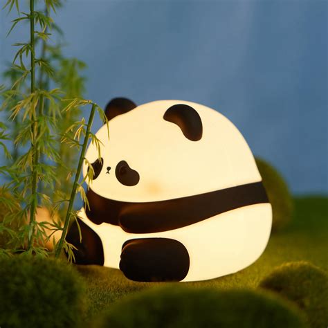 Panda(Huahua Pangda Toutou) Night Light Series, LED Squishy Novelty ...