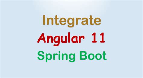 Image result for Spring Boot REST API in Angular