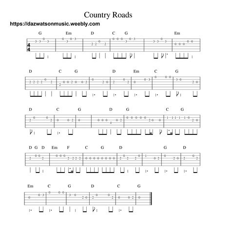 Acoustic Guitar Easy Songs Tabs at Skye Kinsella blog