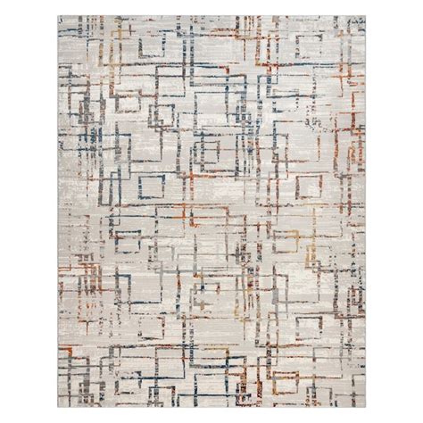 GERTMENIAN Baku Novah 9 X 13 (ft) Dk. Blue Indoor Abstract Area Rug ...