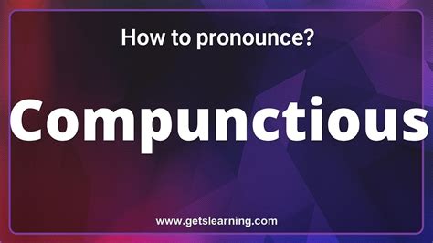 Image result for compunctions definition