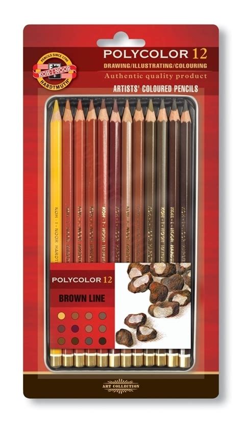 htconline.in| KOH-I-NOOR Polycolor Artists Coloured Pencils Set Of 12 ...