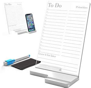3D Galaxy Daily Planner Priorities To-Do List for Desk With Phone Stand ...
