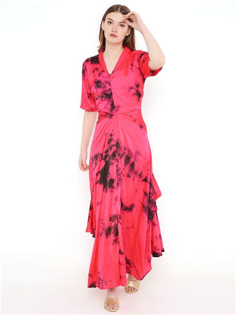 Sierra The Label Tie Dye Draped Kurti