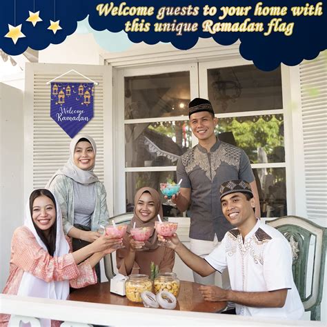 Buy Ramadan Kareem Hanging Canvas Sign Welcome Ramadan decoration ...