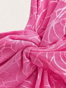 SHEIN ICON Twist Front Lace Tube Top | SHEIN USA