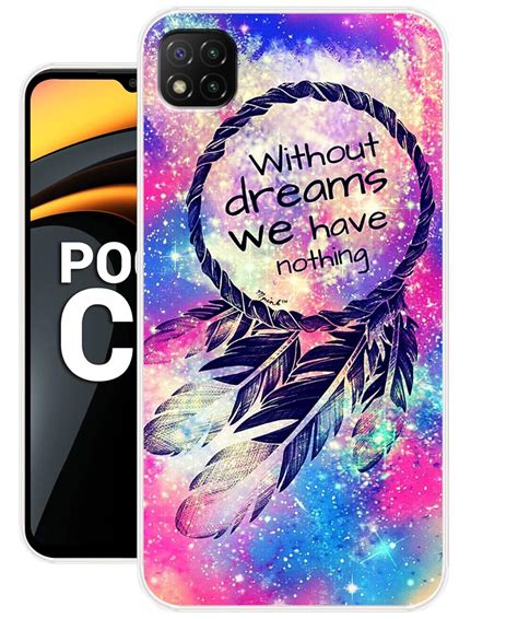 Kvoice Designer Printed Mobile Back Cover Compatible with Poco C3 ...