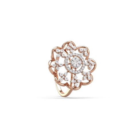 Danna Ornate Diamond Ring – DIVAA by ORRA