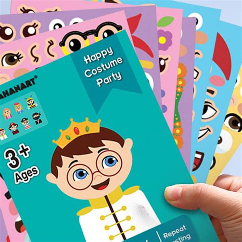 Buy 25 PCS Face Stickers for Kids Make Your Own Expressions Easter ...