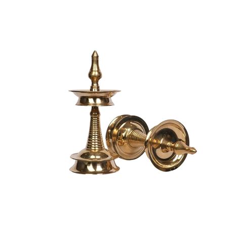 Buy Traditional Brass Kerala Deepa Set of 2 for Pooja Decor | Ragaarts