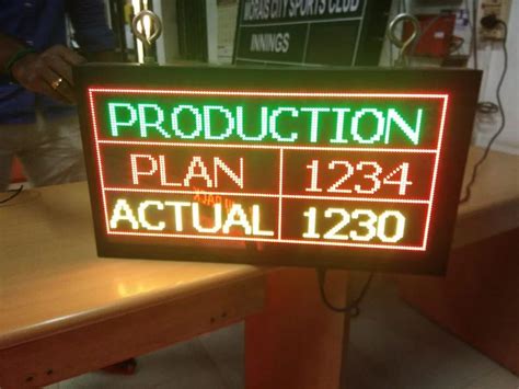 LED Production Display Boards - LED Hourly Production Display Board ...