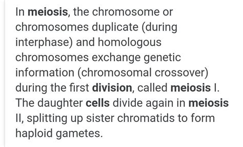 what is mitosis and meiosis cell division ? describe it within 100-150 ...