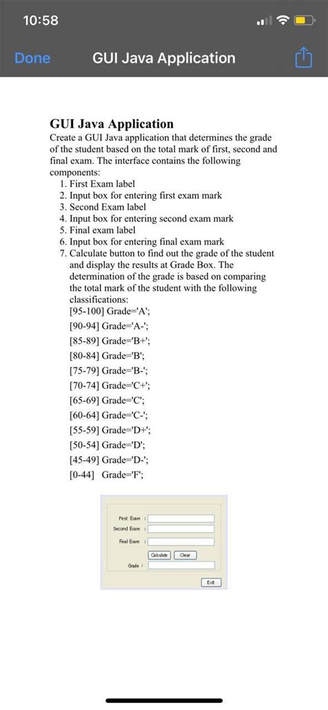 Image result for GUI Sample Exam Program Java