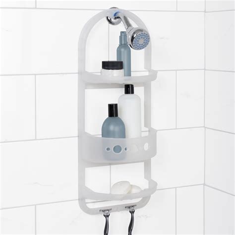 Zenna Home Large Plastic Over the Shower Caddy, Frosted - Walmart.com