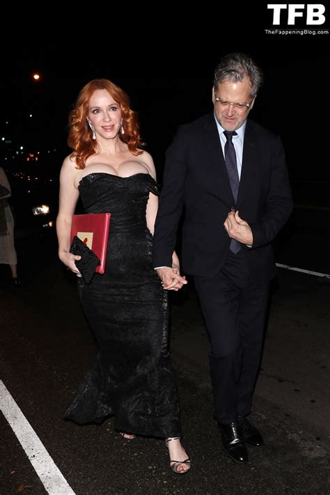 Christina Hendricks Displays Her Sexy Boobs as She Attends the Jennifer Klein’s Day of ...