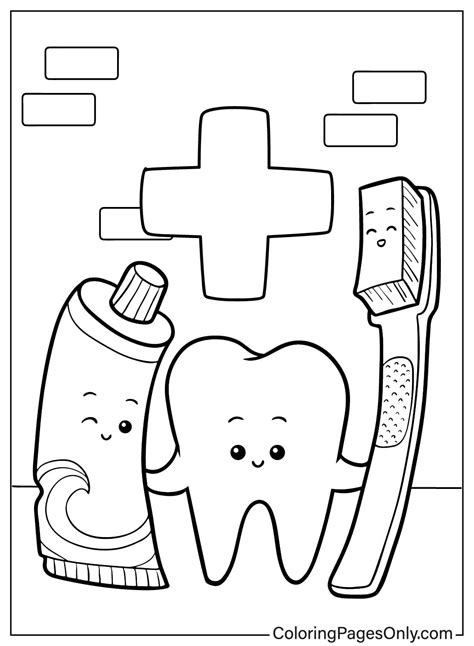 Tooth Colouring Sheet