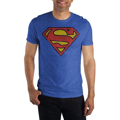 Superman Classic Logo Distressed Royal T-Shirt - Walmart.com