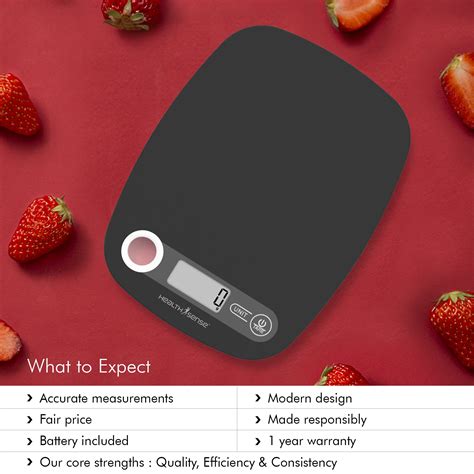 Chef-Mate KS 40 Digital Kitchen Weighing Scale – HealthSense