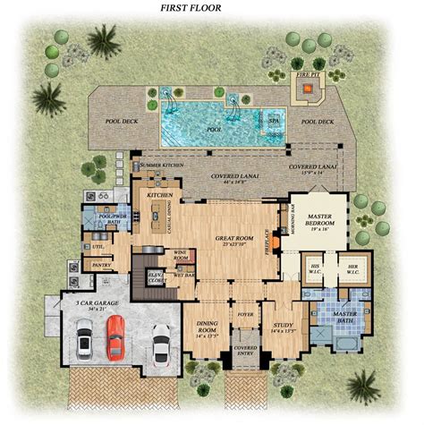 Beach House Blueprints Two Story