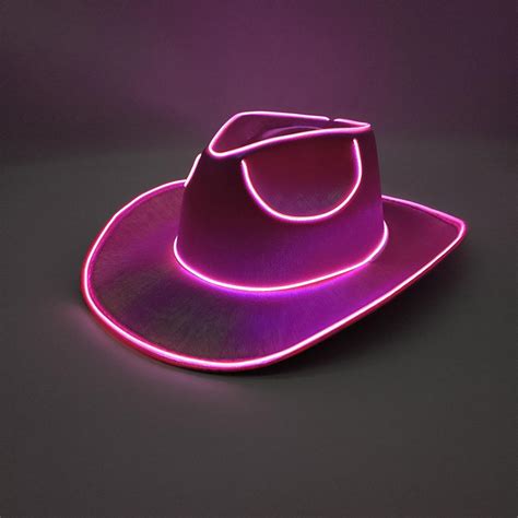 LED Cowboy Hat, Women Sparkly Cowgirl Hats, Light Up Cowboy Hat for ...