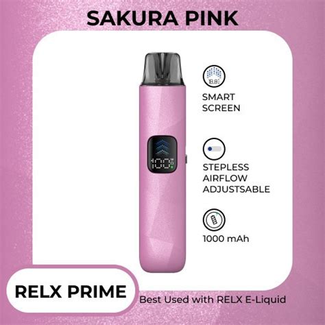 Jual RELX Prime Kit (Isi 1 Refillable Device dan 2 Ctg) - Sakura Pink ...