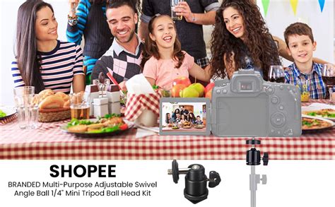 Buy SHOPEE Branded Multi Purpose Adjustable Swivel Angle Ball 1/4" Mini ...