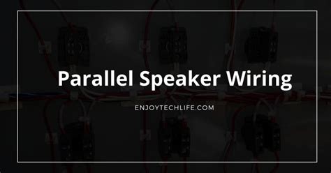 Image result for Parallel Speaker Connection
