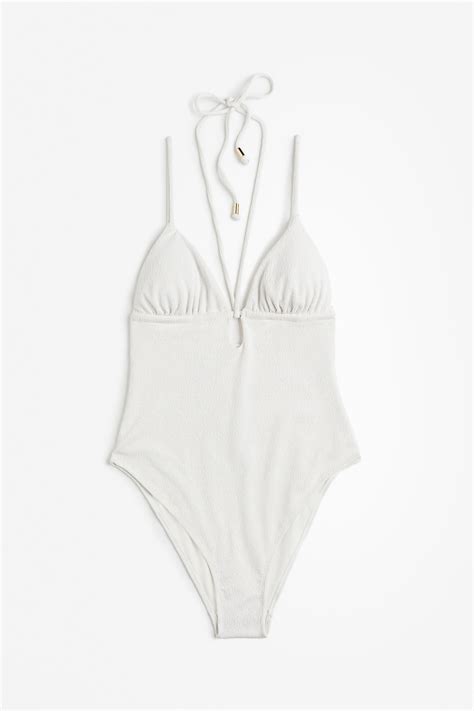 Padded-cup Swimsuit - White - Ladies | H&M CA