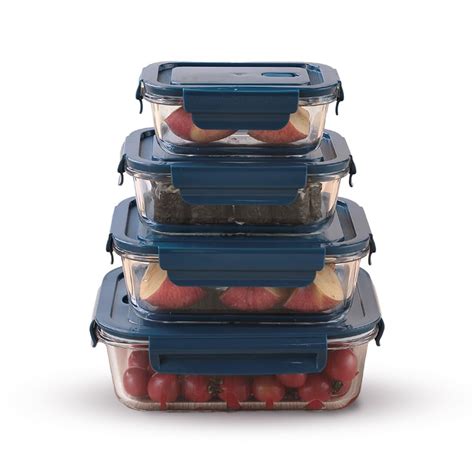 Buy UMAI Borosilicate Glass Containers with Lid - Glass Lunch Box with ...